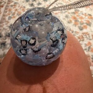 Penguin Ornament with Ribbon